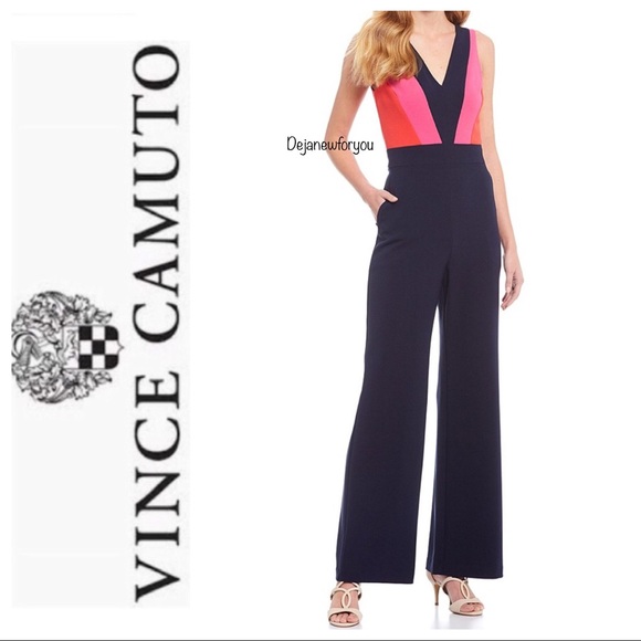 Vince Camuto Pants - Vince Camuto Colorblocked Jumpsuit